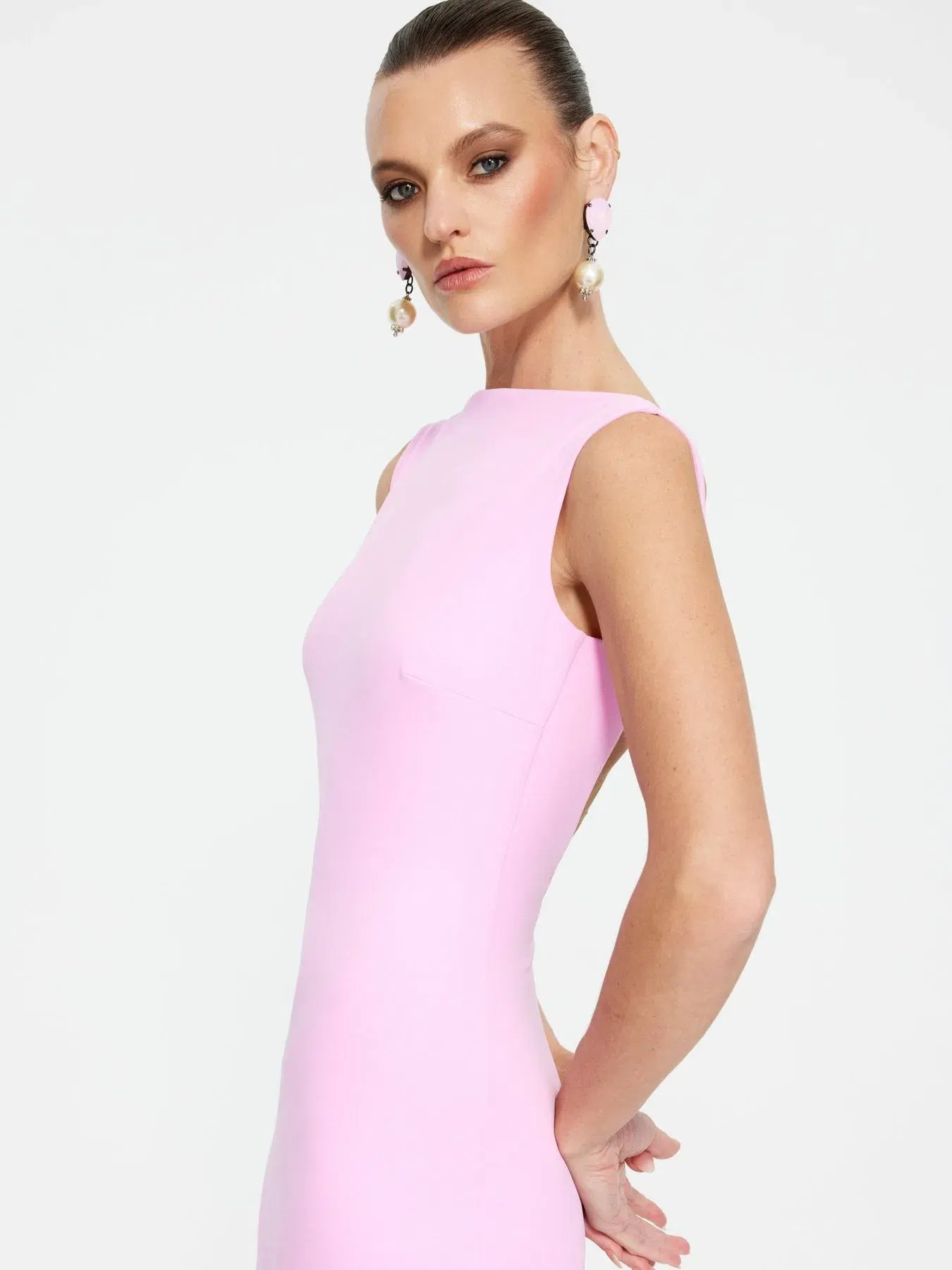 Effie Kats Verona Gown Taffy Pink Size 6 - Image 5