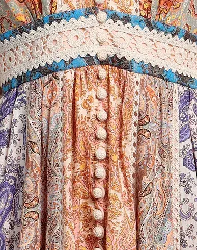 Zimmermann Devi Spliced Midi Dress Print Size 4 / AU 16 for rent on The Volte - main image