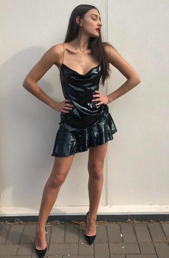 Bec and Bridge “Into the Groove”  mini dress in Green Emerald Sz 8 - Image 3
