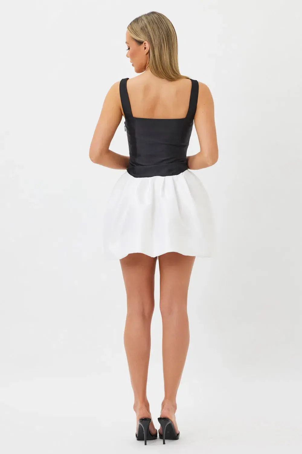 Bianca & Bridgett Alba Mini Dress Black & White Size XL / 14 AU 14 - Image 2