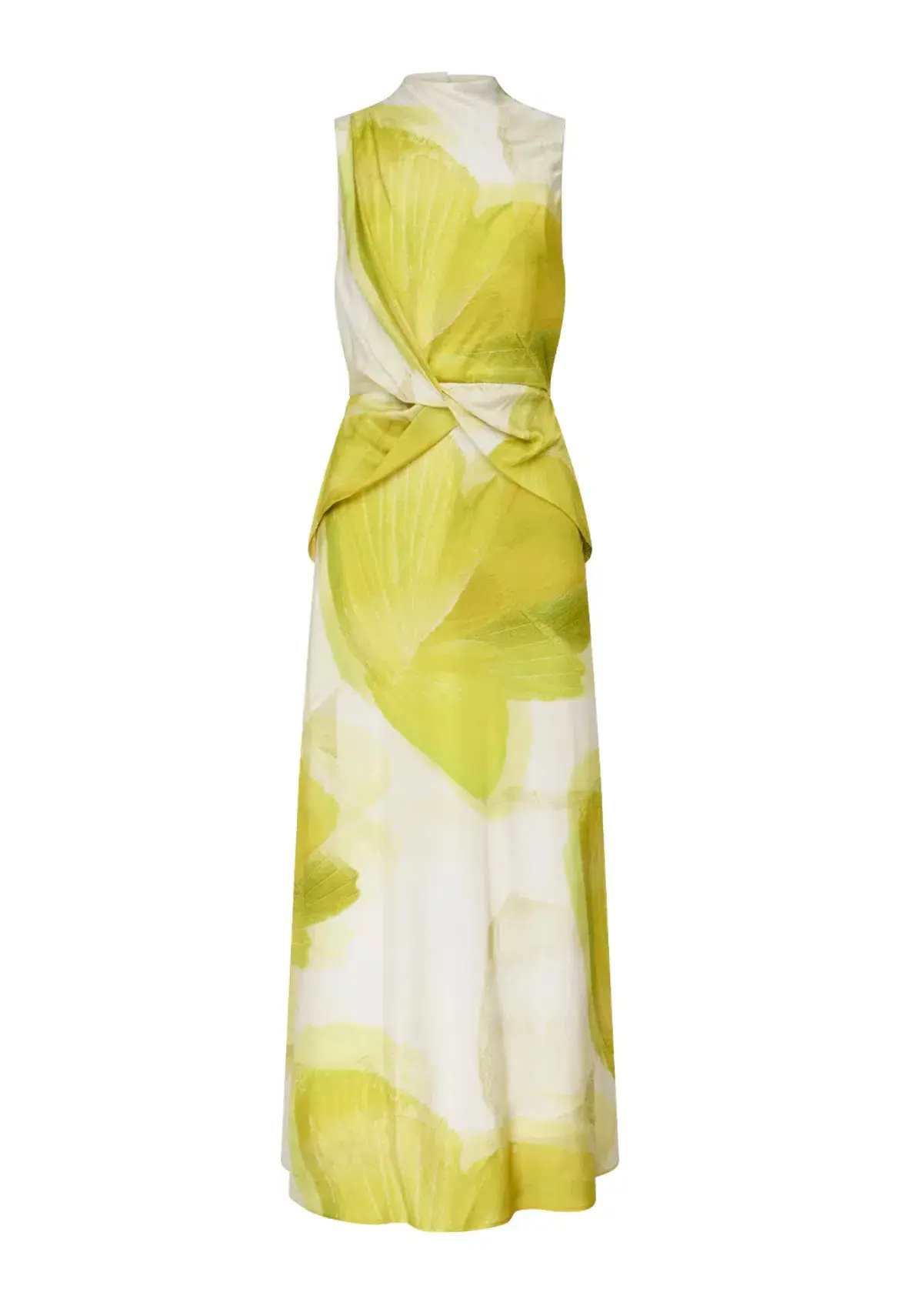 Manning Cartell Levitating Butterflies Drape Midi Dress Yellow/White Print Size 12 - Image 5