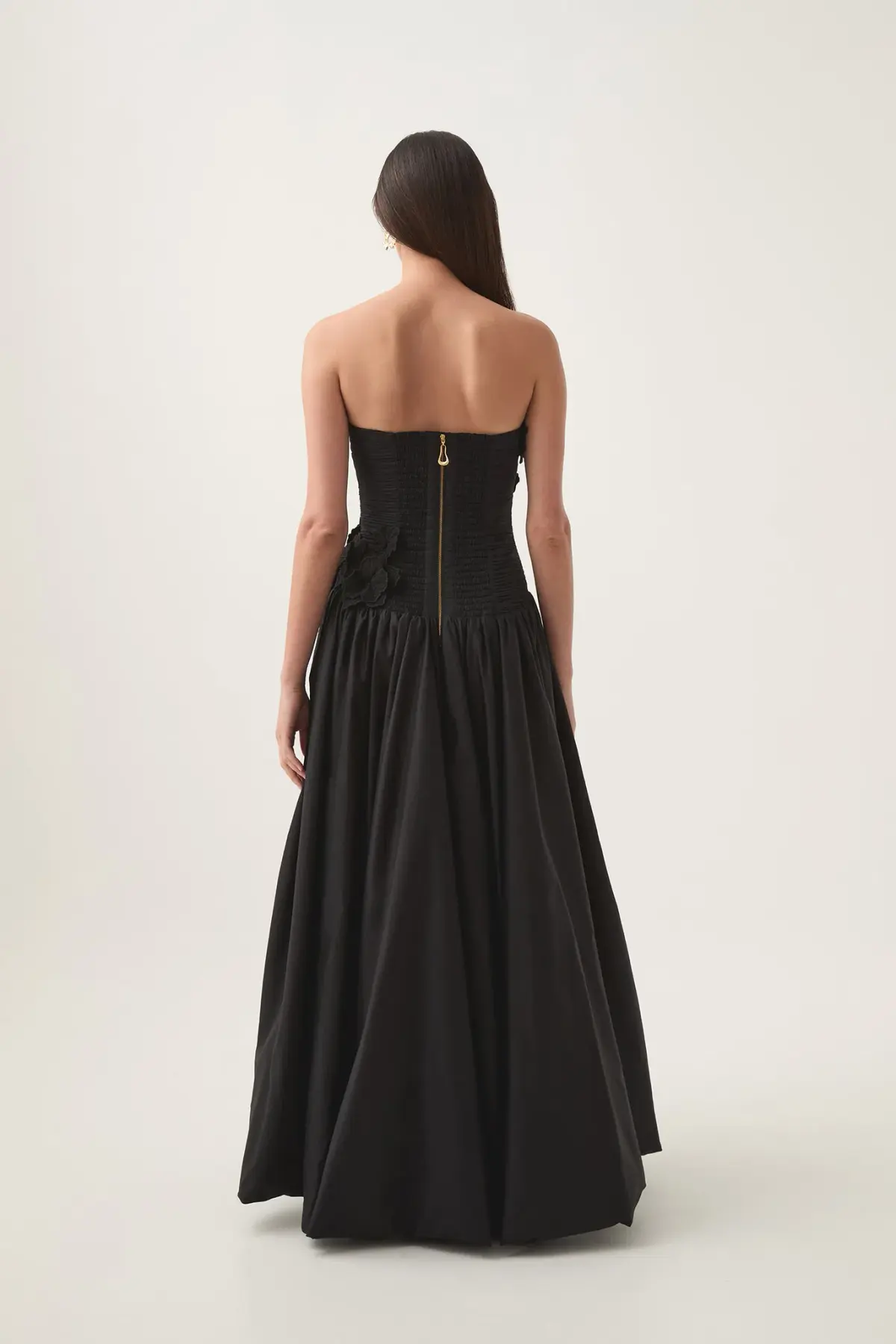 Aje Splendour Flower Gown in Black Size 10 - Image 3