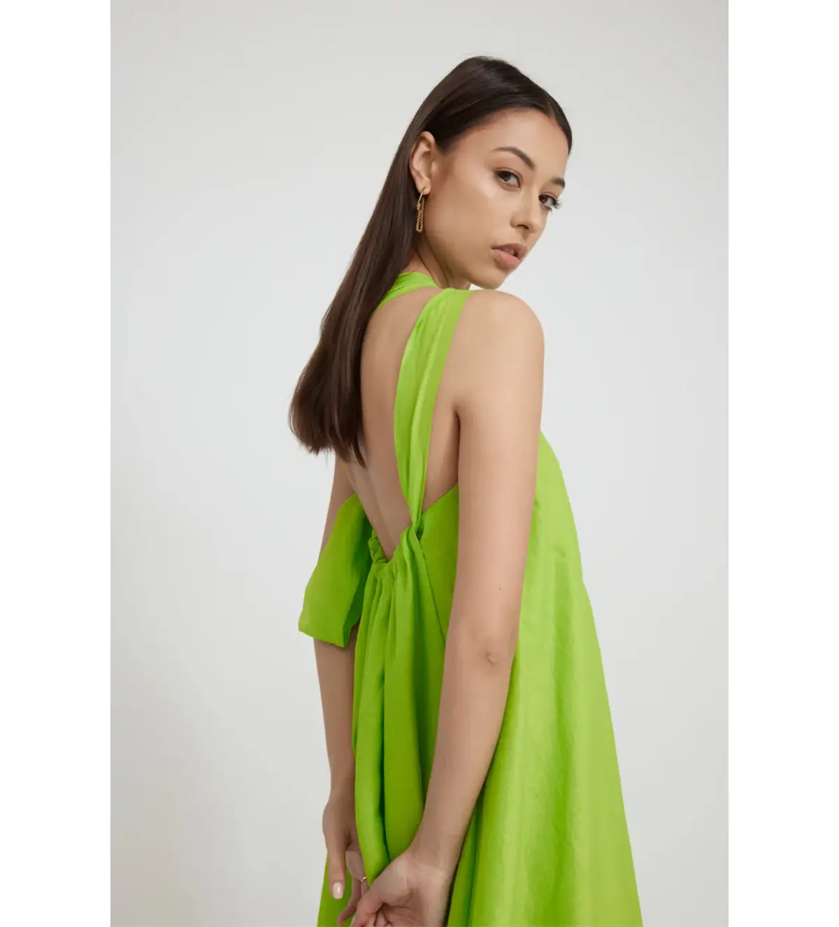 Tojha Lola Maxi Dress Lime Size AU 8 - Image 4