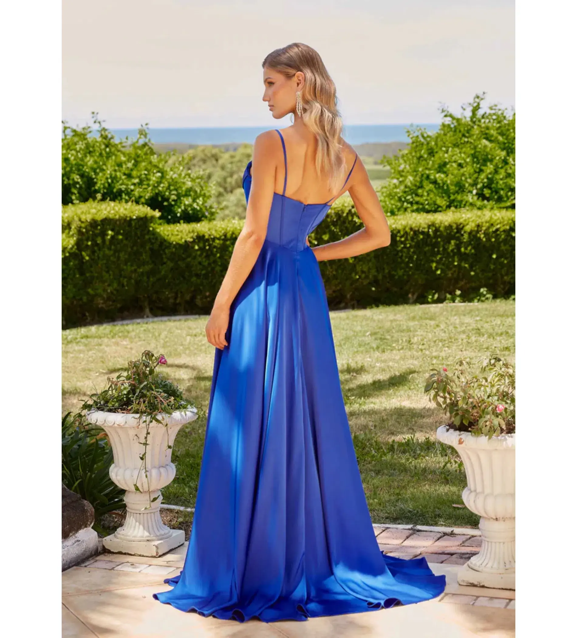 Tania Olsen Mallow Formal Dress Cobalt Size AU 6 - Image 3