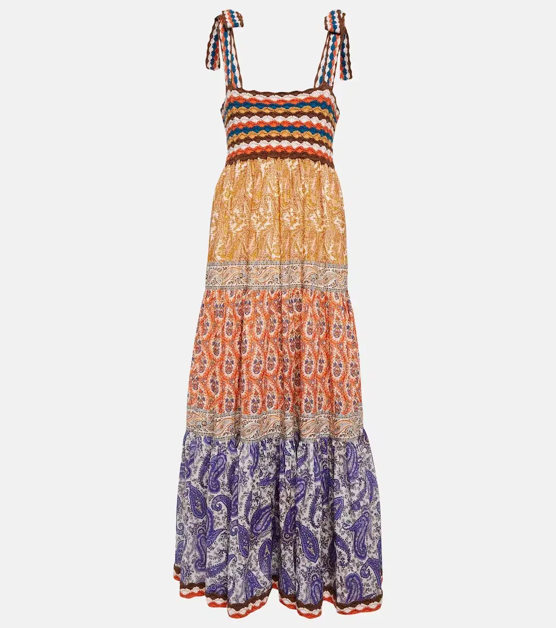 Zimmermann Devi Crochet Midi Dress Spliced Size 1 / AU 10 - Image 7