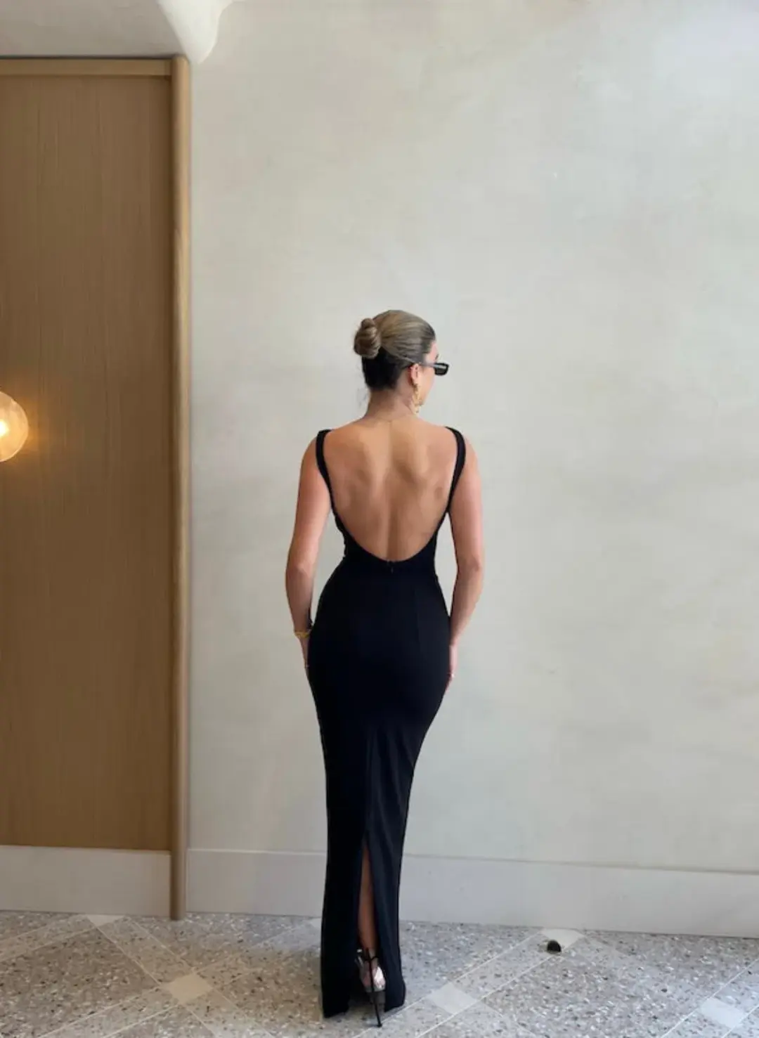 Effie Kats Verona Gown in Black Size 6 for rent on The Volte - main image