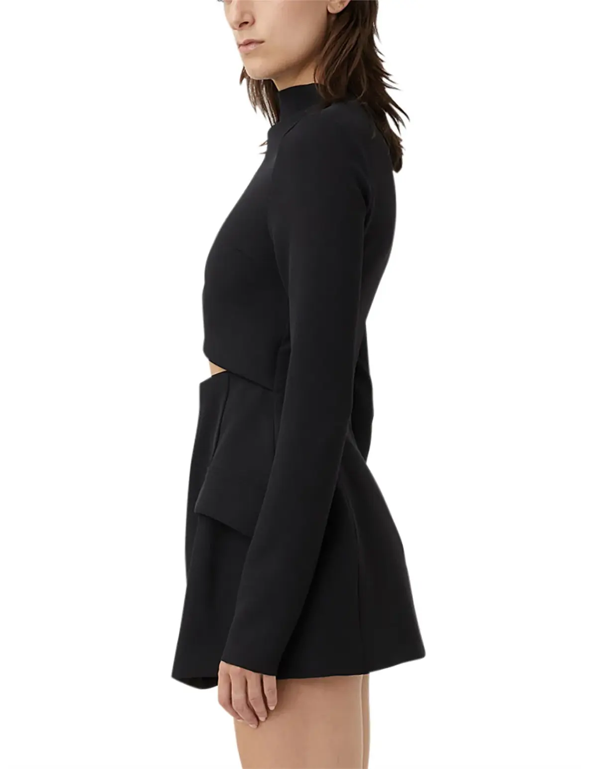Camilla & Marc Ilona Long Sleeve Mini Dress Black Size 6 - Image 4