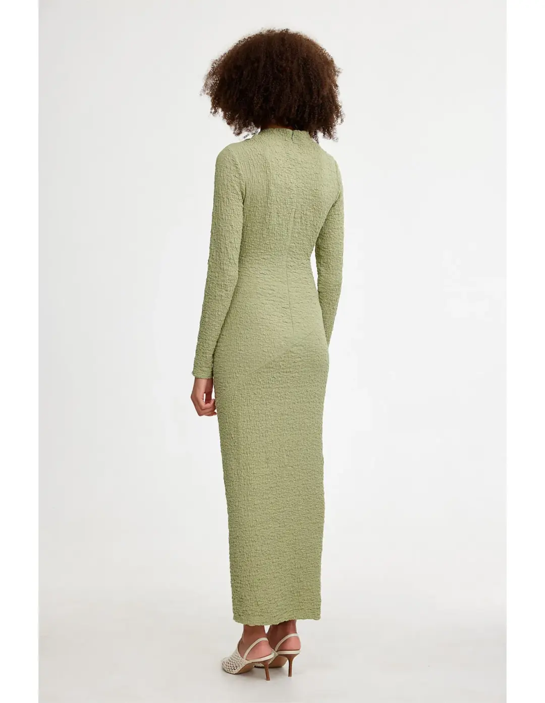 Significant Other Brielle Long Sleeve Midi Dress Sage Green Size 8 for rent on The Volte - main image