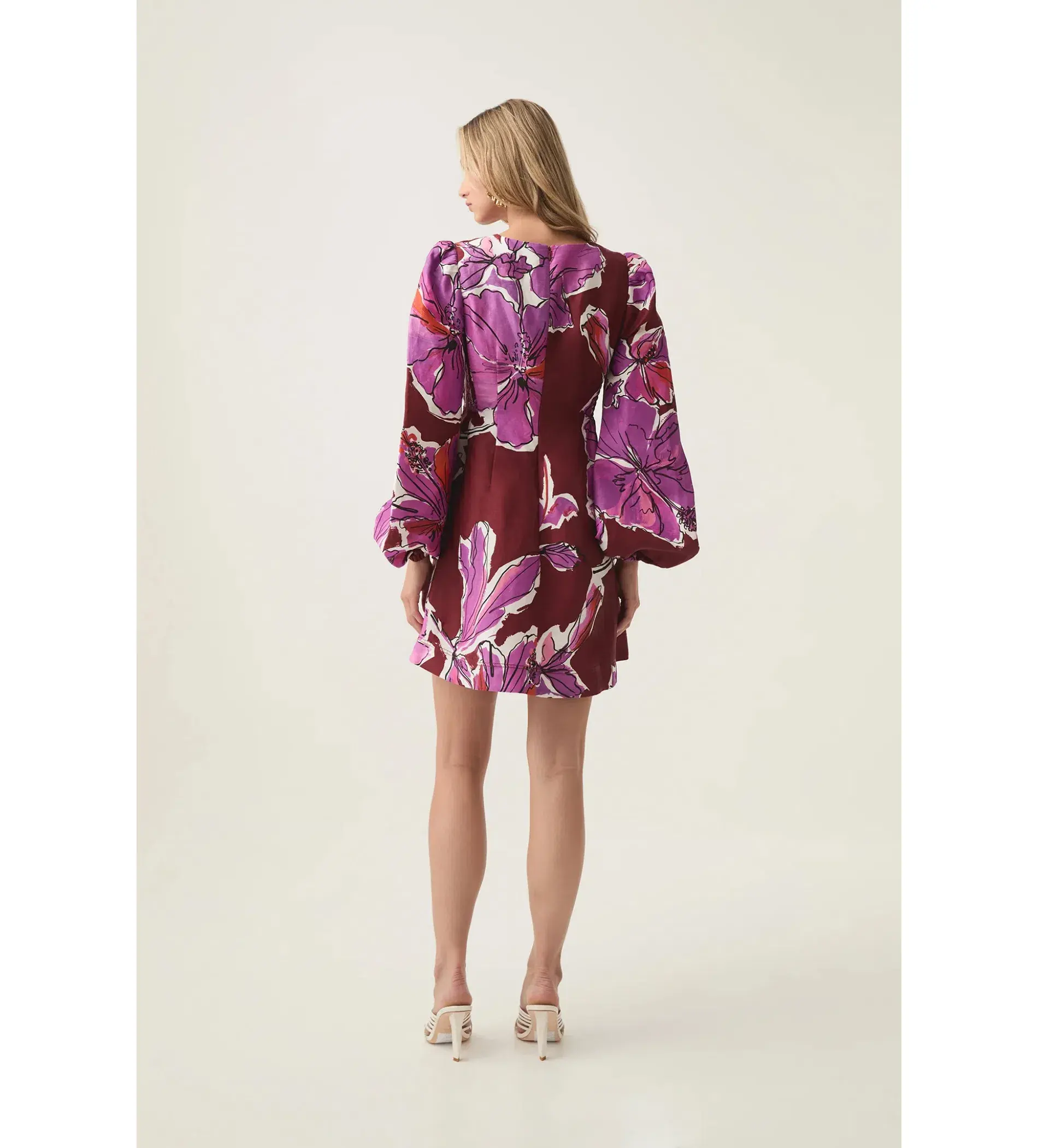 Aje Inflorescence Mini Dress in Bold Hibiscus Size AU 14 - Image 5