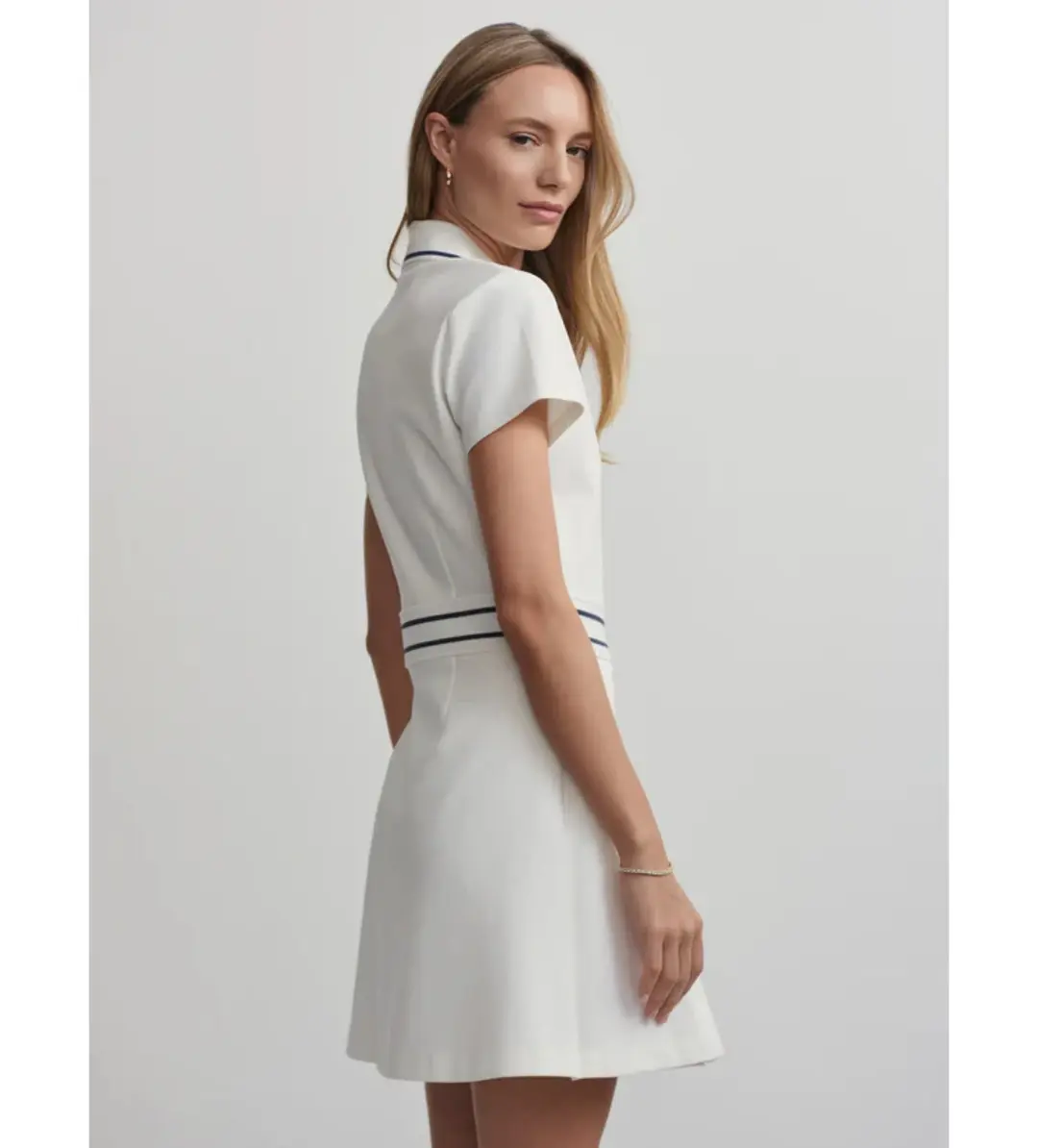 Varley Amar Dress Snow White Size AU 6 for rent on The Volte - main image