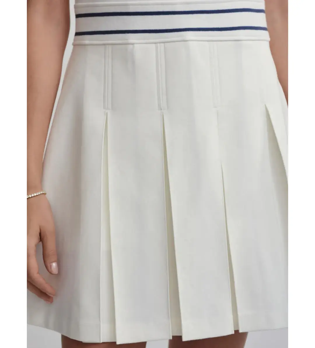 Varley Amar Dress Snow White Size AU 6 for rent on The Volte - main image