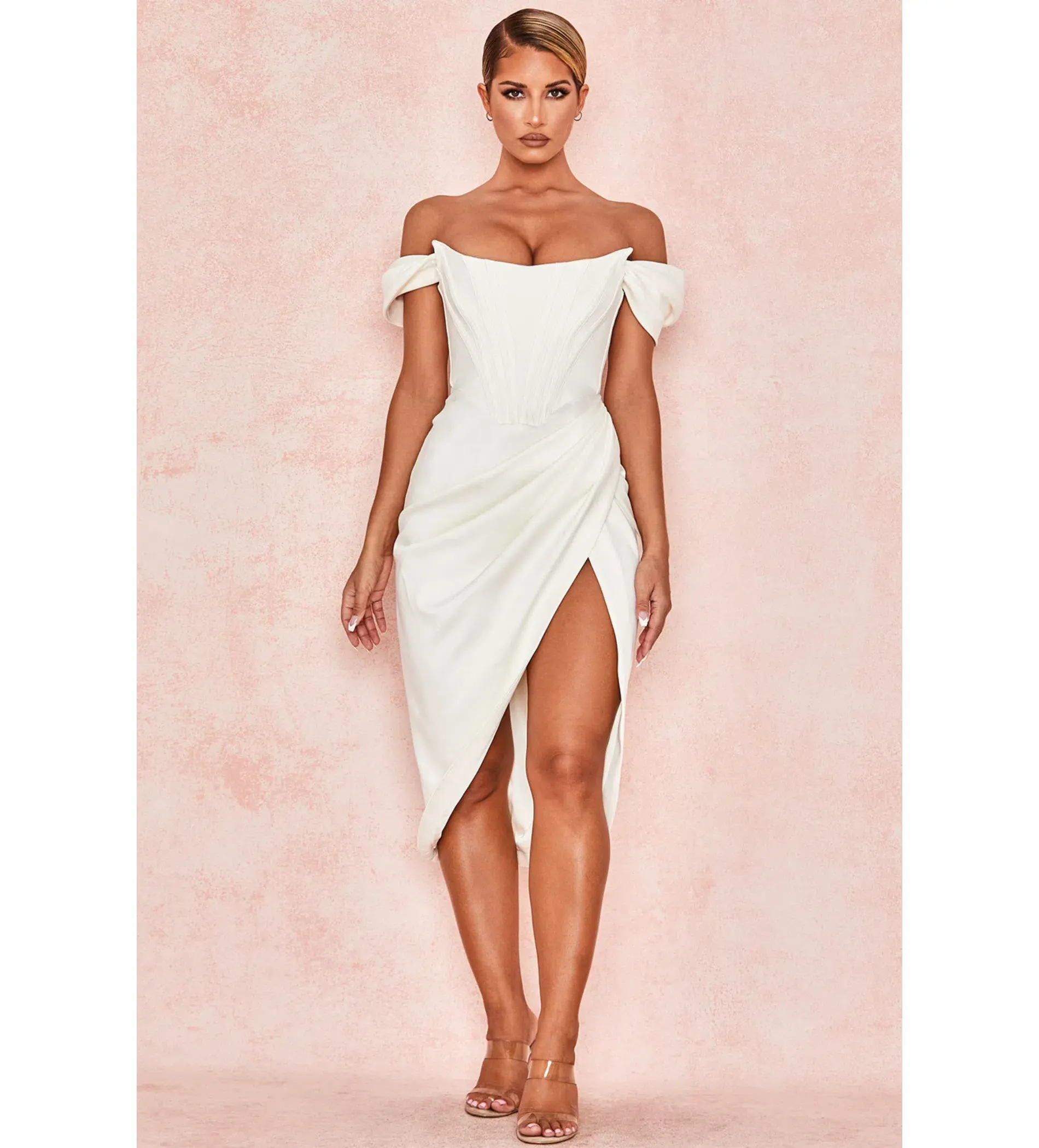 House of CB Loretta Dress in Ivory Size XS / AU 6 - Image 1