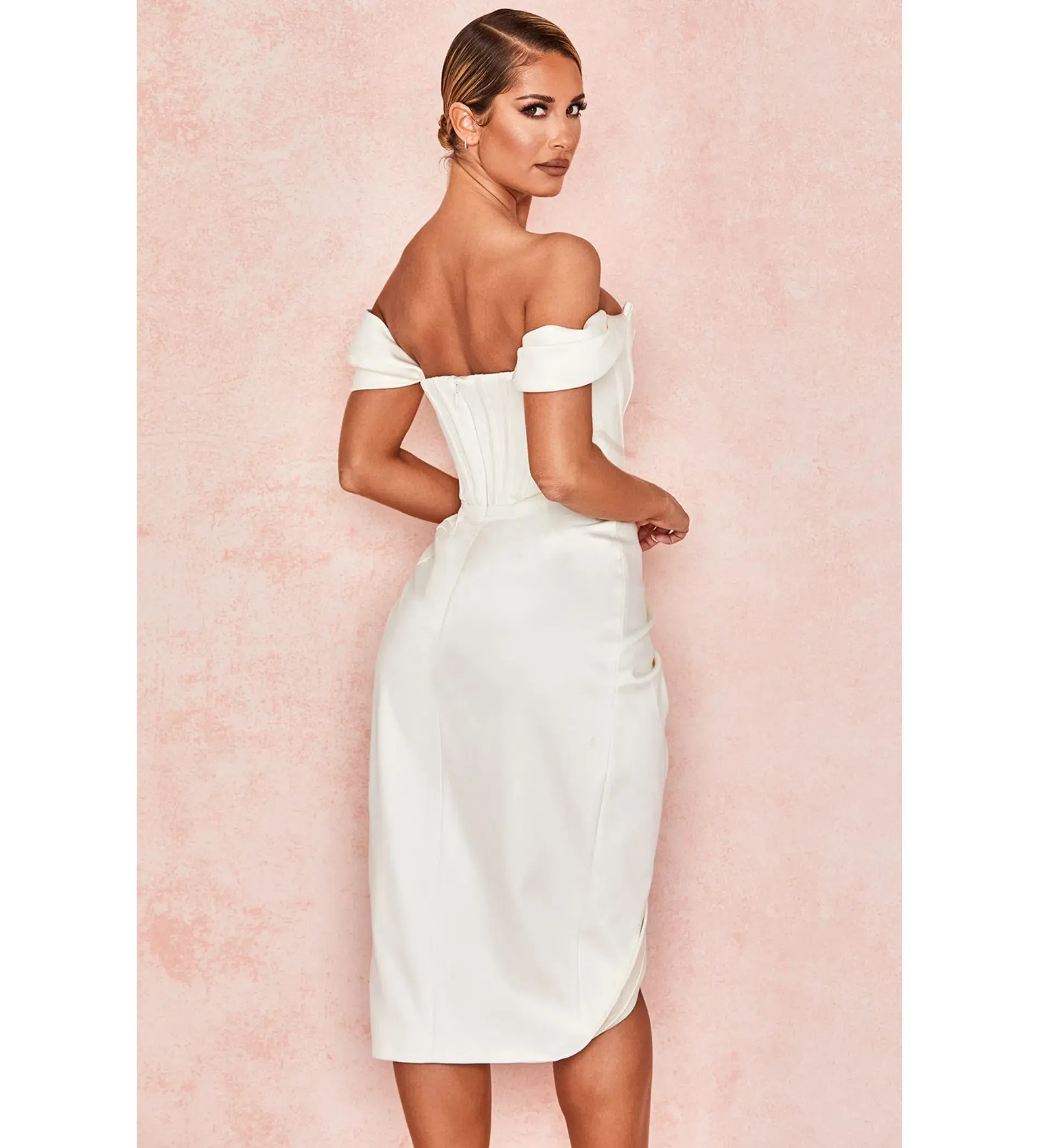 House of CB Loretta Dress in Ivory Size XS / AU 6 - Image 3
