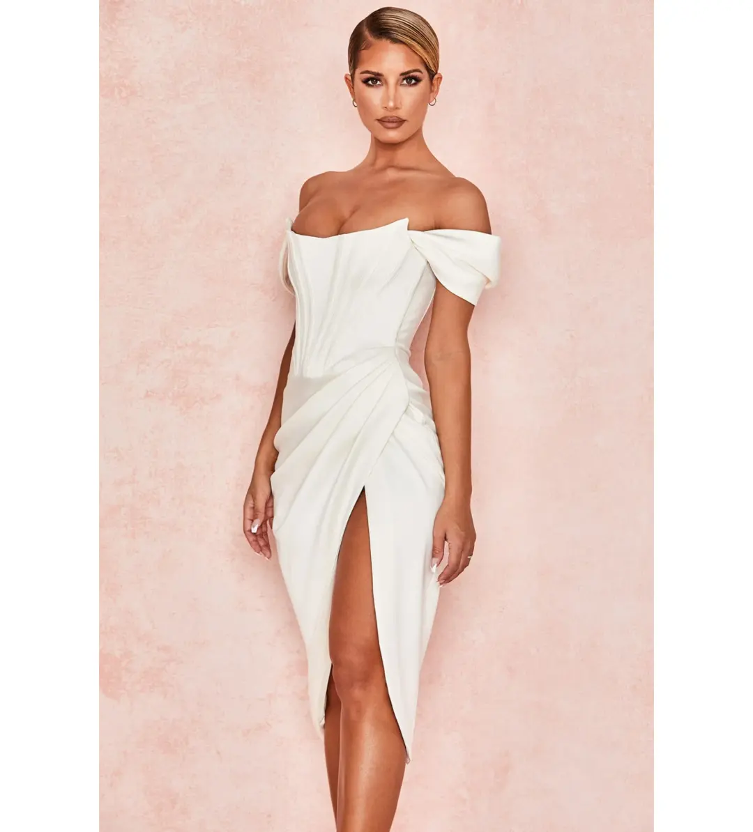 House of CB Loretta Dress in Ivory Size XS / AU 6 for rent on The Volte - main image