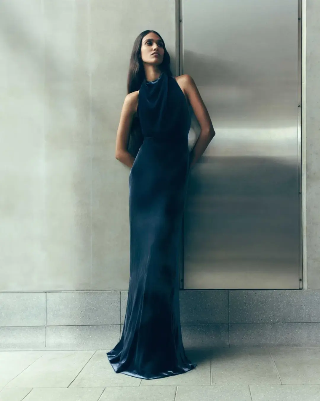 Viktoria and Woods Elusive Dress Midnight Size 0 / AU 6 for rent on The Volte - main image