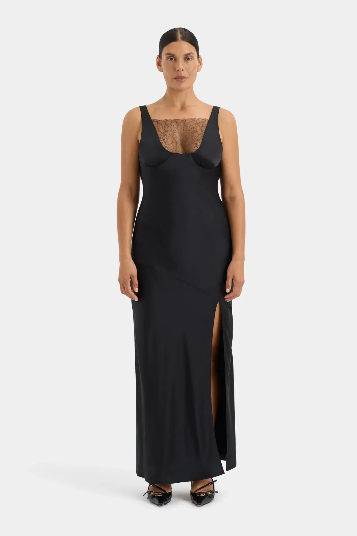 Sir the Label Dunya Lace Gown Black Size 2 / AU 10 - Image 4