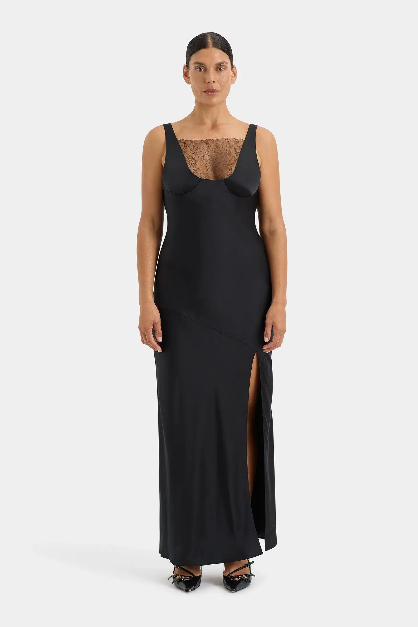 Sir the Label Dunya Lace Gown Black Size 2 / AU 10 - Image 4