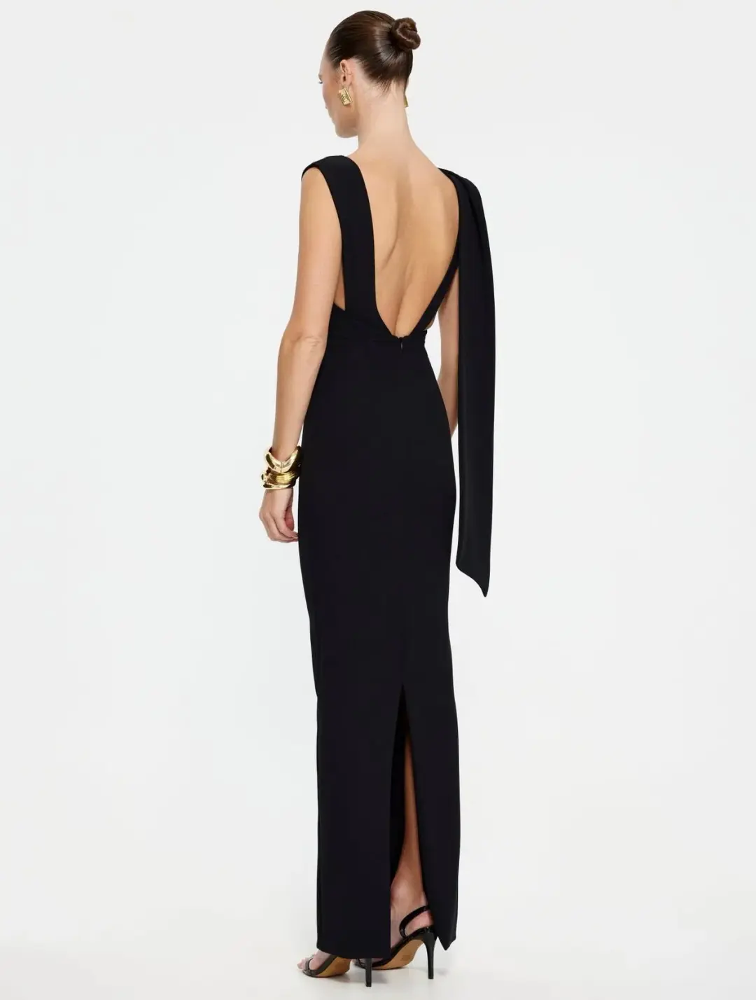 Effie Kats Audrey Gown in Black Size S / AU 8 for rent on The Volte - main image