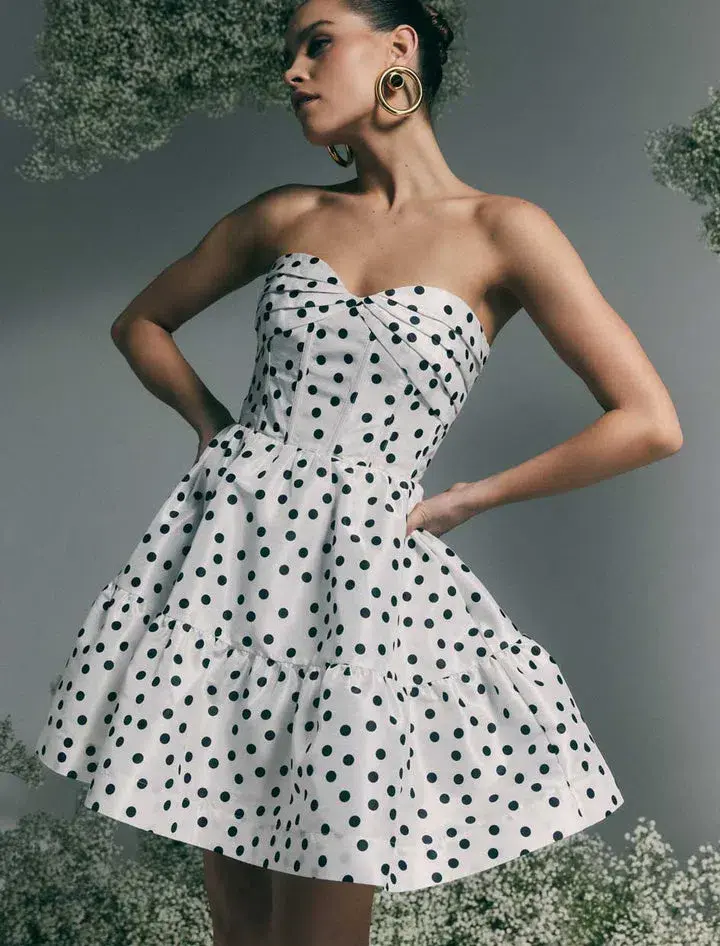 Rebecca Vallance Delia Mini Dress Print Size 8 - Image 4