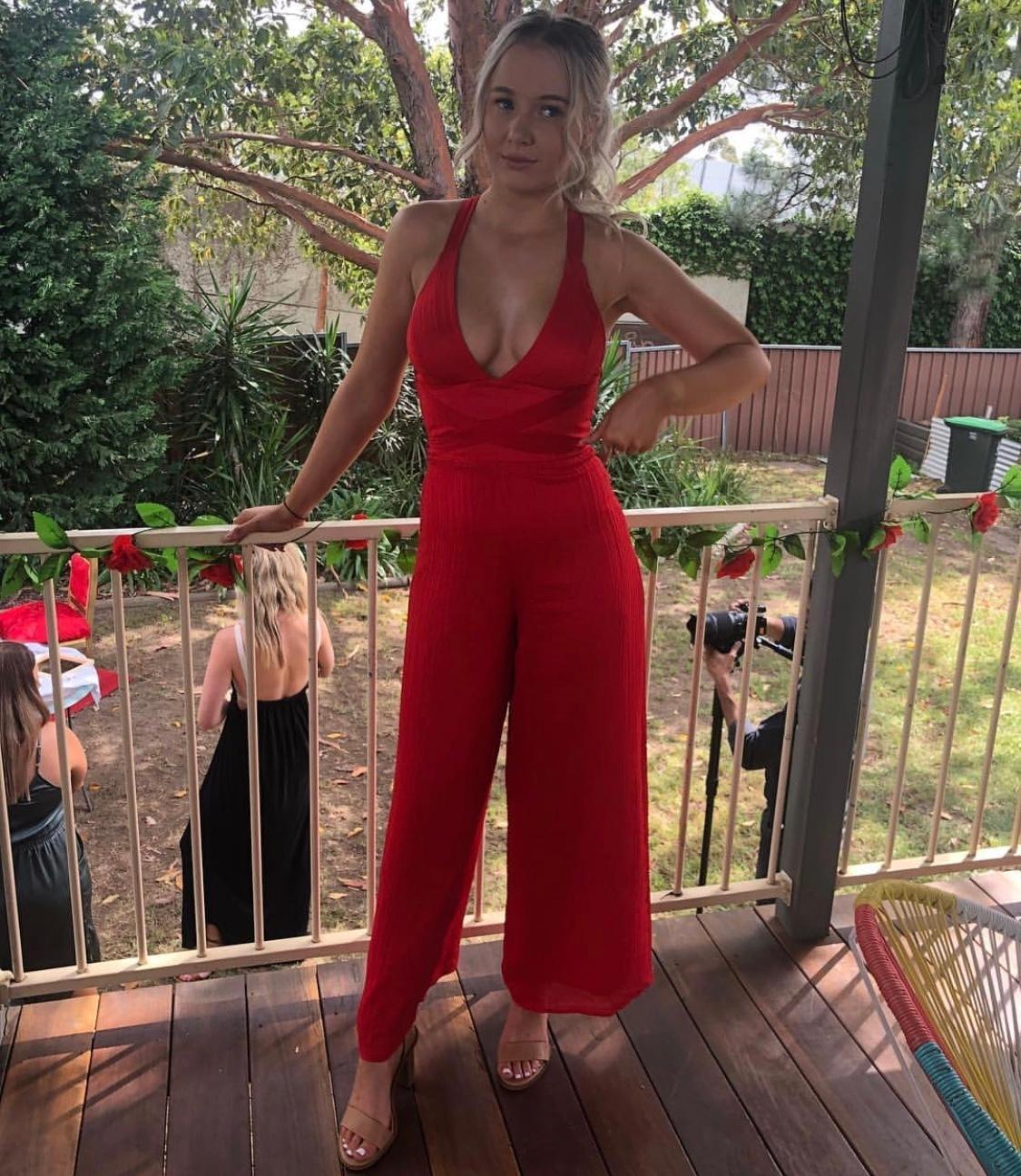 Kookai Red jumpsuit sz 6 - Image 1