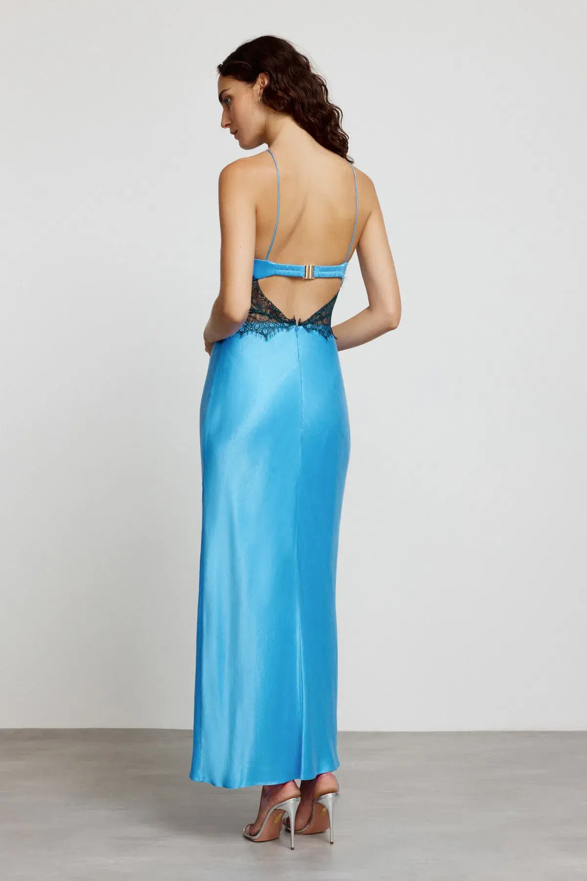 Significant Other Helaina Midi Dress Azure Blue Size 10 - Image 3