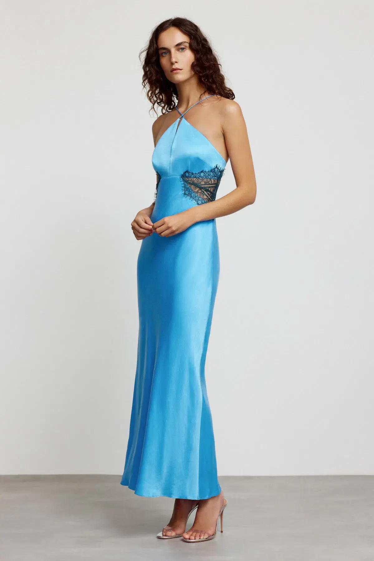 Significant Other Helaina Midi Dress Azure Blue Size 10 - Image 2