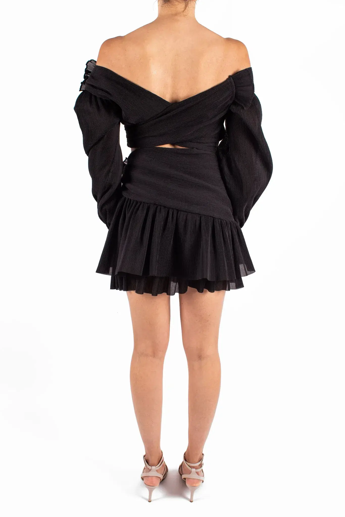 Zimmermann Golden Surfer Mini Dress in Black Size 0 / AU 8 - Image 3