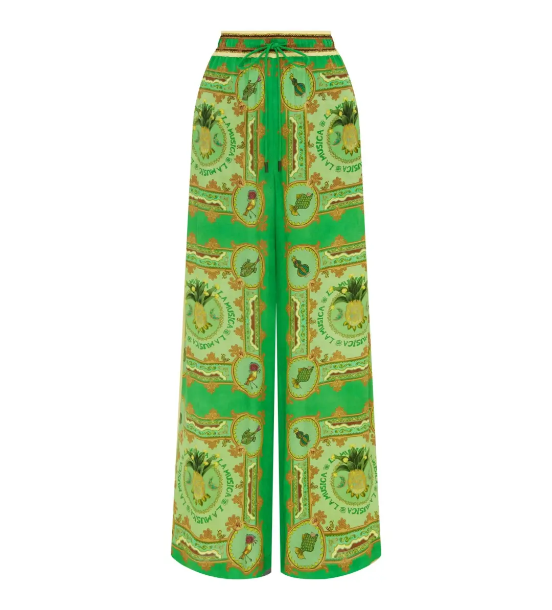 Alémais La Musica Silk Shirt and Pant Green Size AU 16 for rent on The Volte - main image