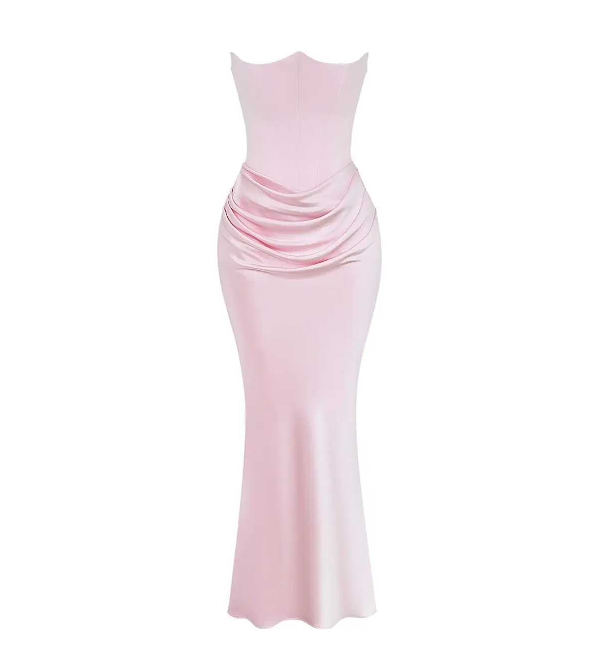 House of CB Persephone Strapless Corset Maxi Dress Rose Shadow Size AU 6 - Image 7
