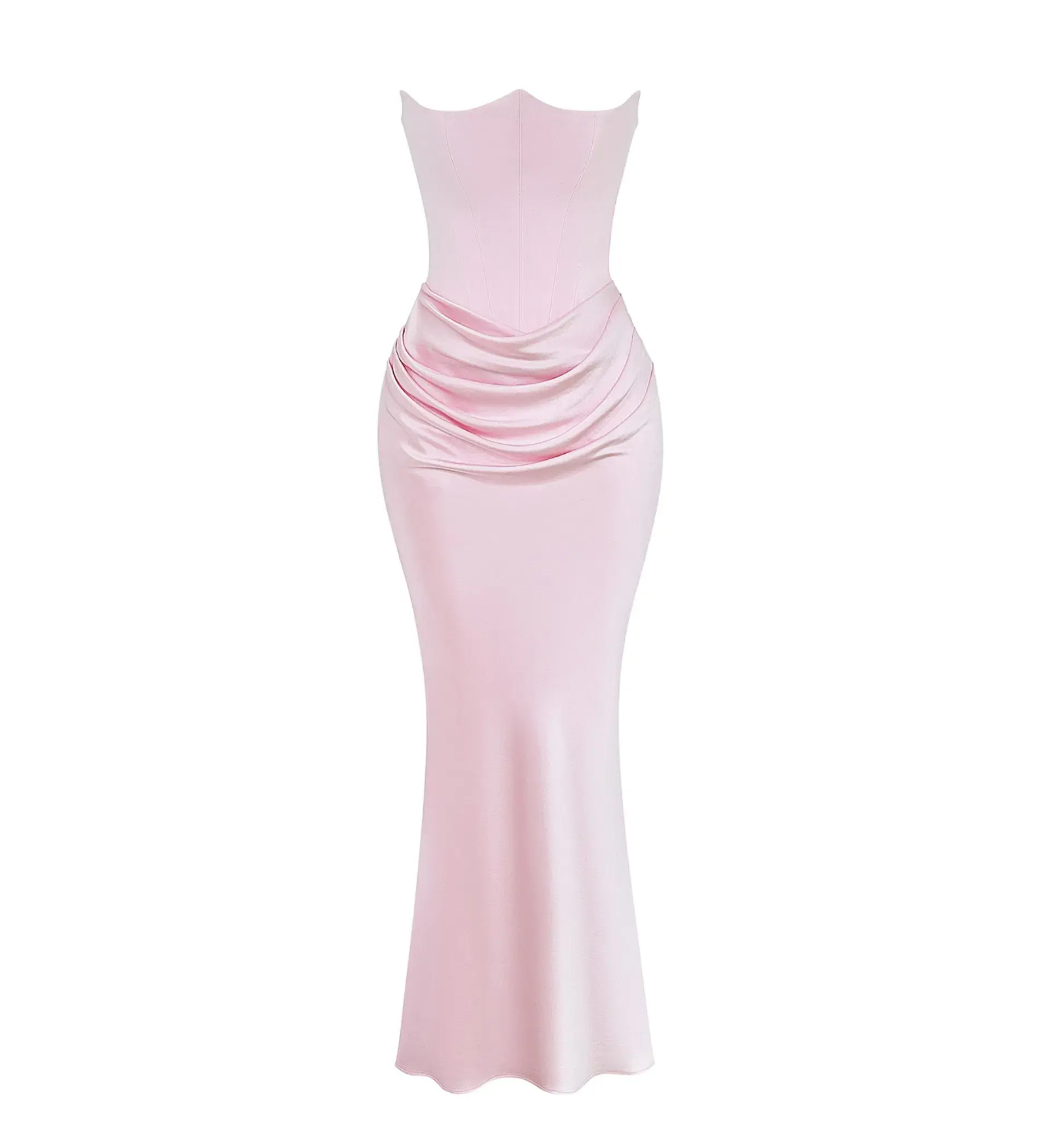 House of CB Persephone Strapless Corset Maxi Dress Rose Shadow Size AU 6 - Image 7