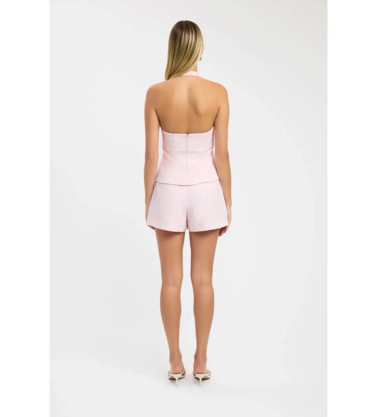 Kookai Ariel Double Belt Halter Top And Maria Maxi Skirt Set in Heavenly Pink Size AU 10 - Image 6