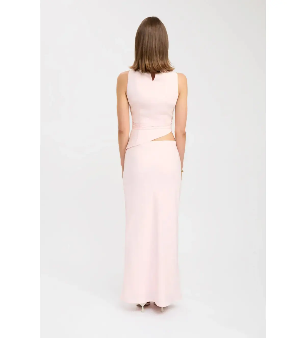 Kookai Ariel Double Belt Halter Top And Maria Maxi Skirt Set in Heavenly Pink Size AU 10 - Image 8