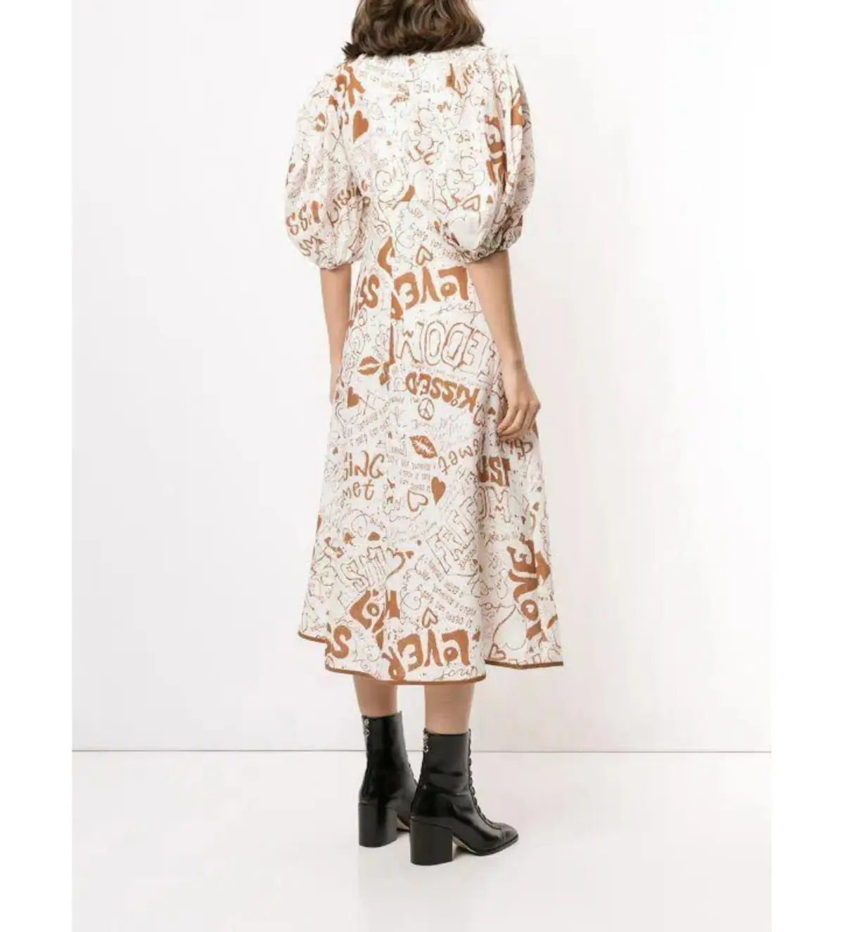 Zimmermann Graffiti Linen Day Dress in Graffiti Print Size 2 / AU 12 - Image 2