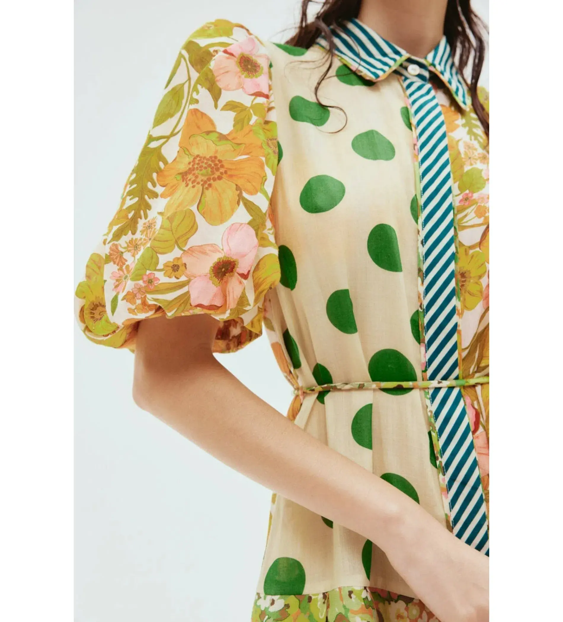 Alemais Finn Shirtdress Multi Size AU 10 - Image 3