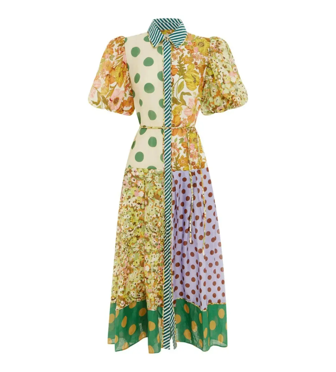 Alemais Finn Shirtdress Multi Size AU 10 for rent on The Volte - main image