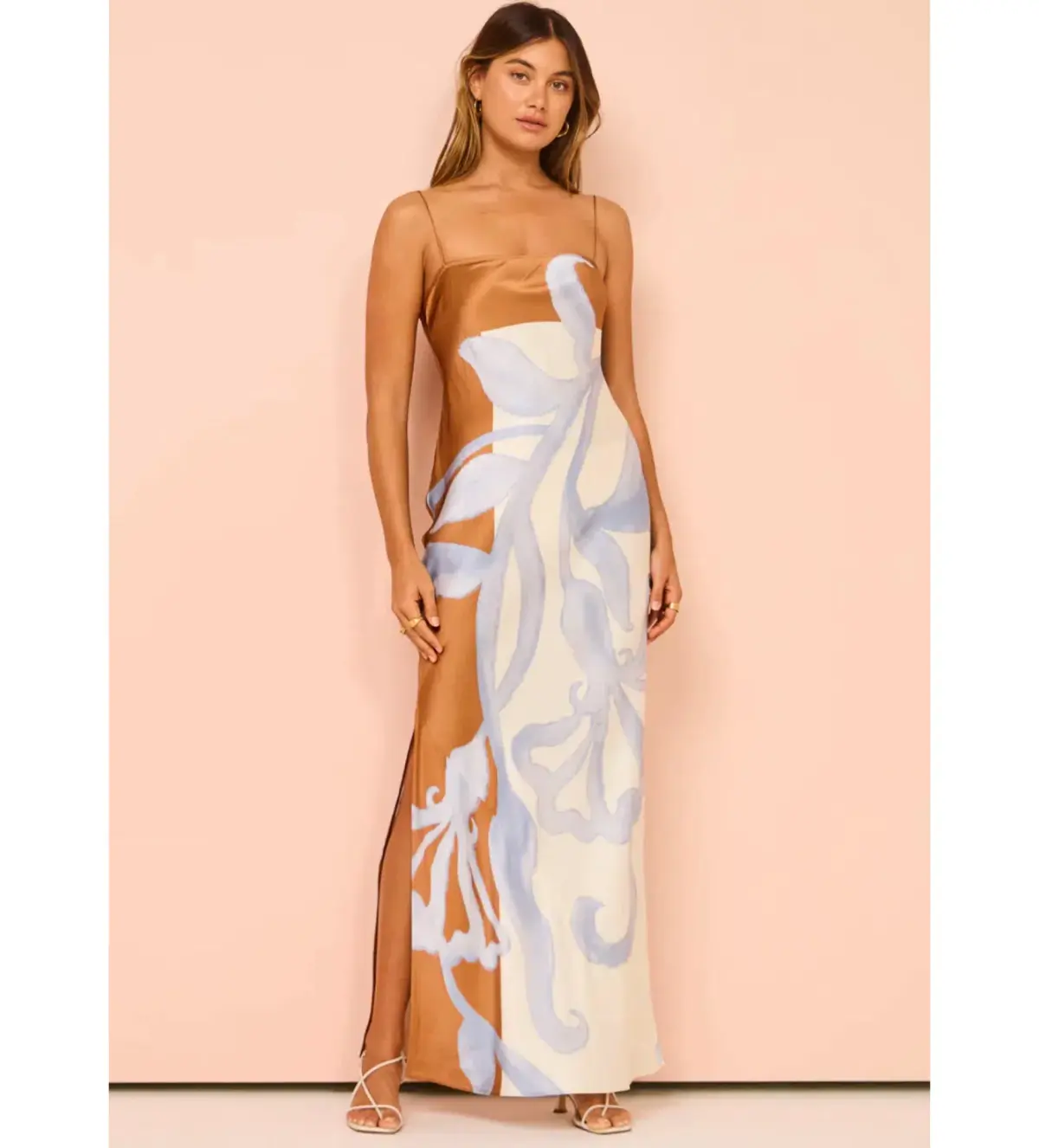 Sir the Label Sorrento Slip Dress in Sciarpa Print Size AU 10 - Image 4