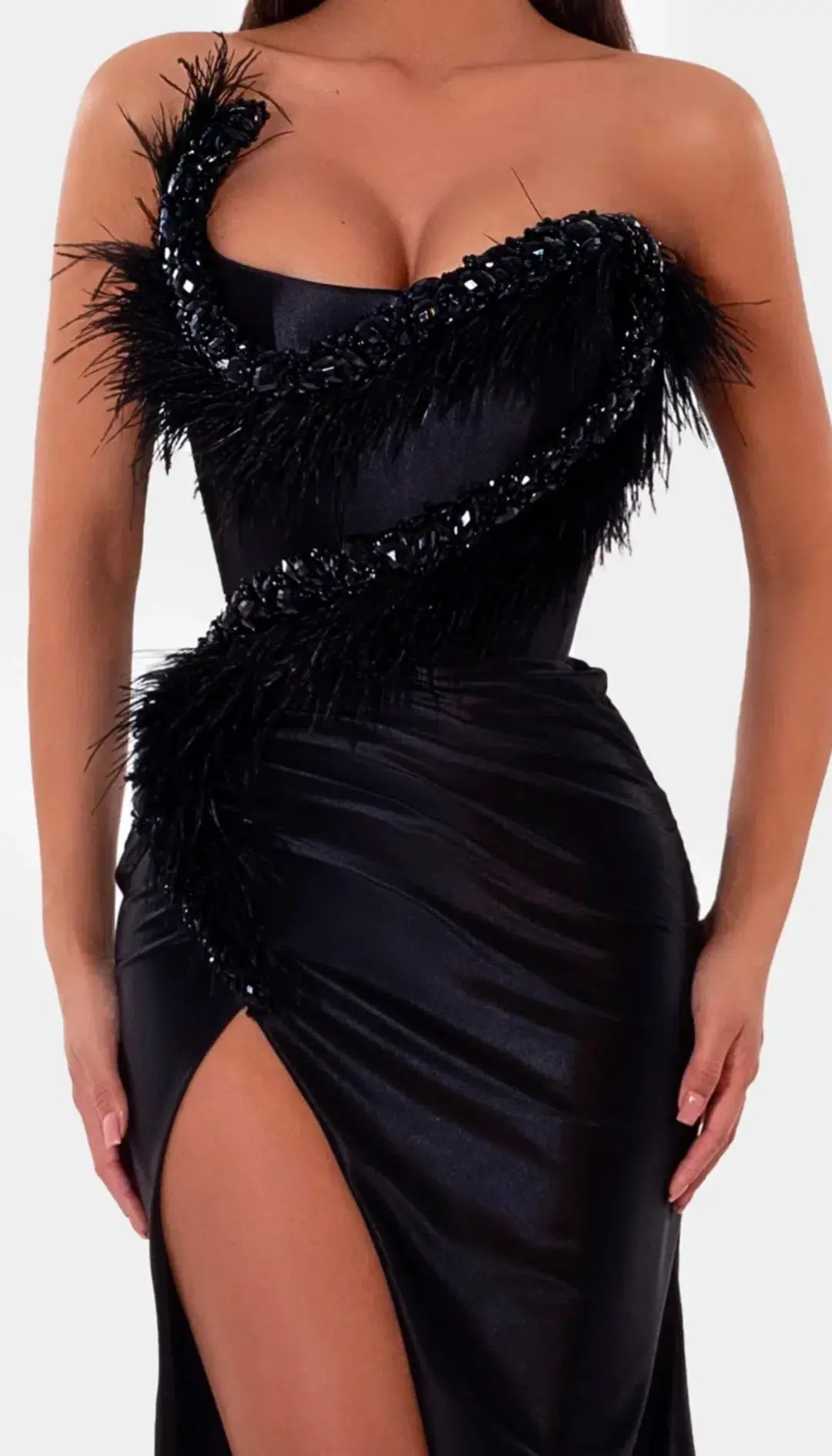 Albina Dyla Corset Gown Black Size AU 14  - Image 3