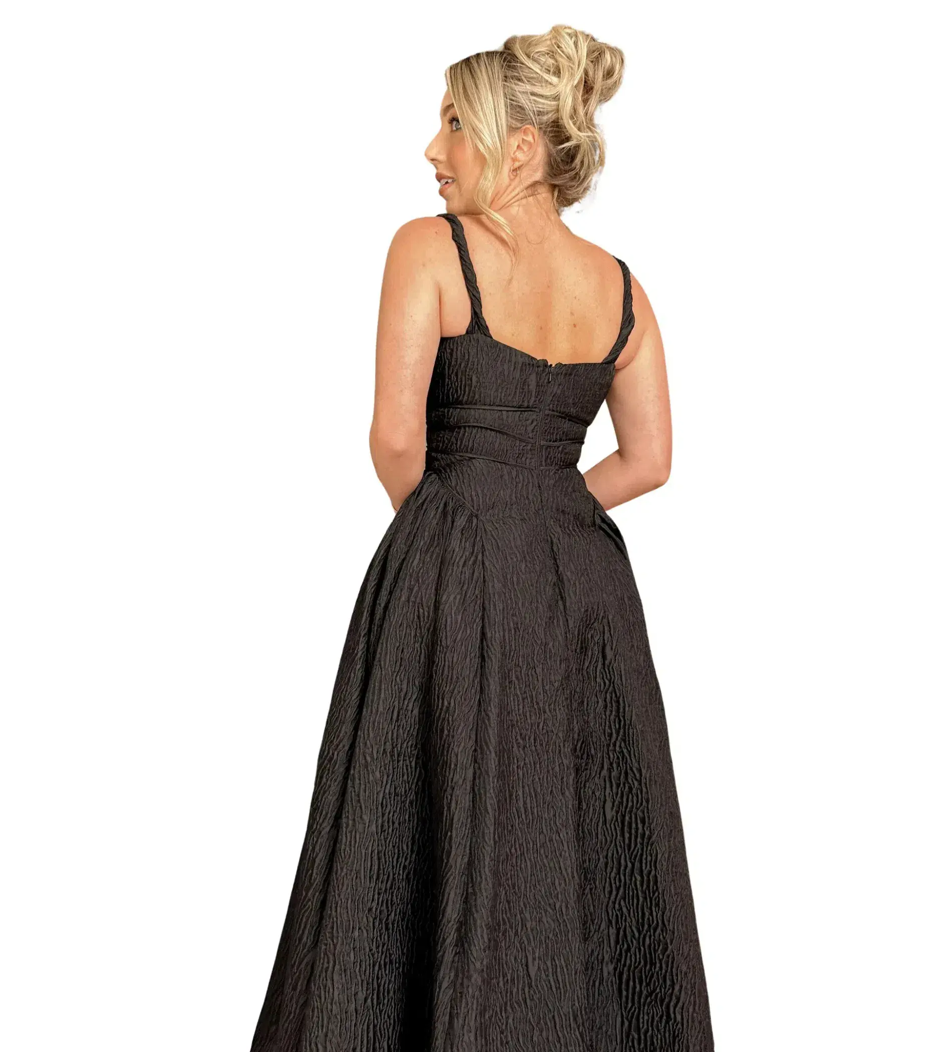 Rachel Gilbert Sophy Strap Dress in Black Size 4 / AU 14 - Image 3