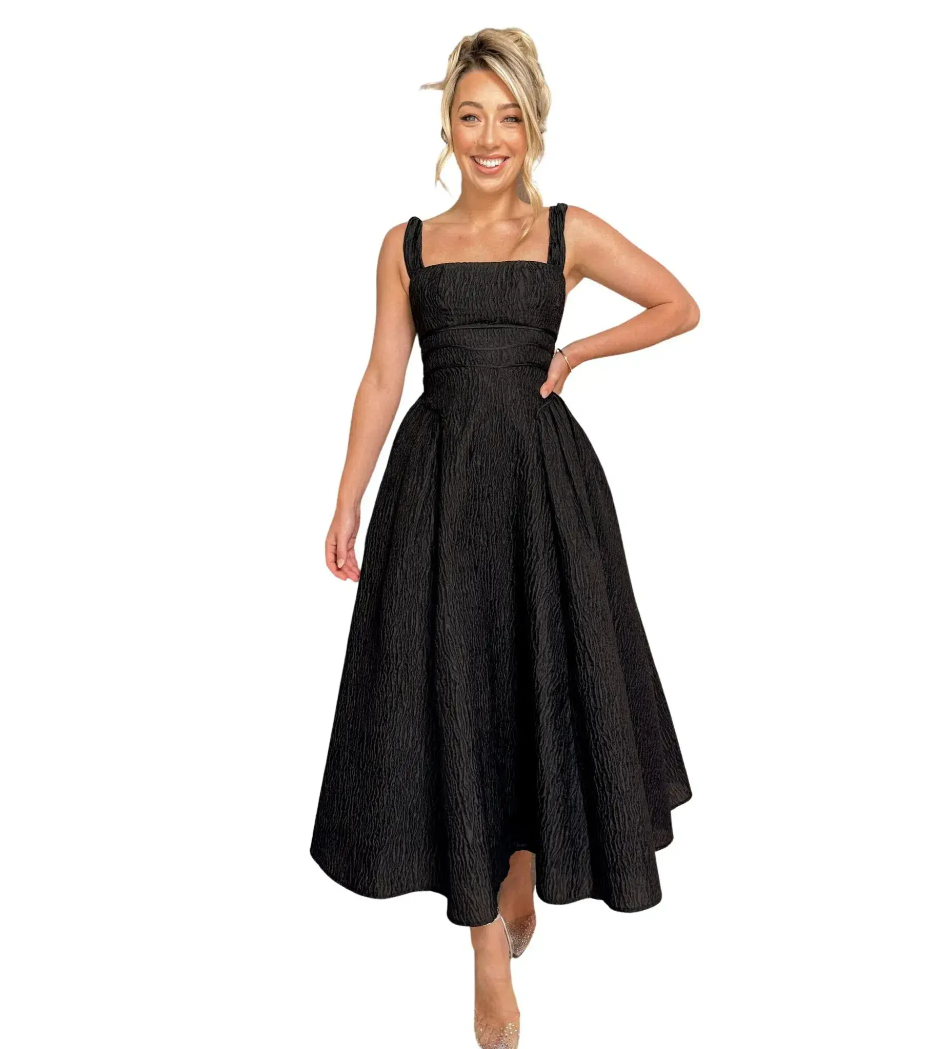 Rachel Gilbert Sophy Strap Dress in Black Size 4 / AU 14 - Image 2
