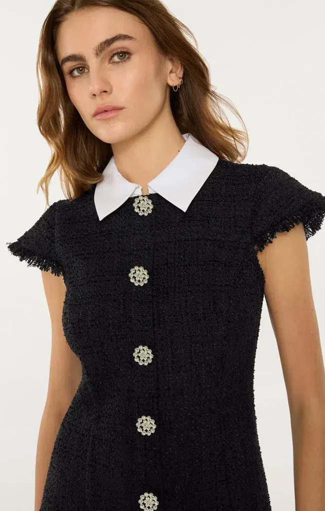 Likely Riello Mini Dress Black Size 8 - Image 4
