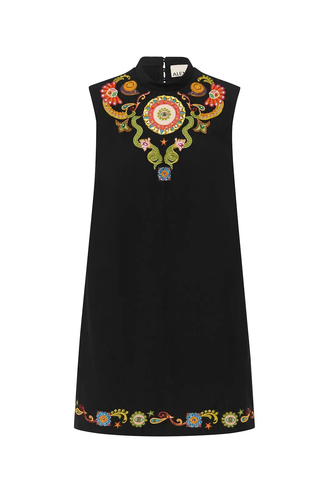 Alémais Bingo Mini Dress Black Size 12 - Image 5