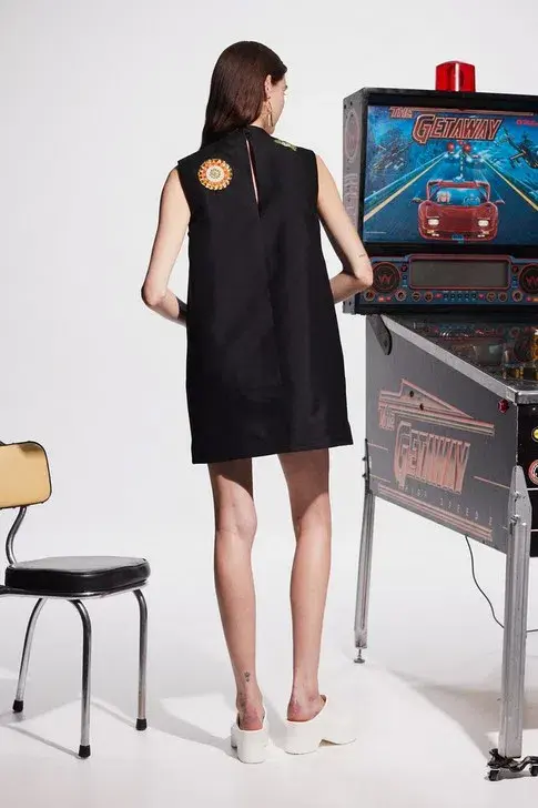 Alémais Bingo Mini Dress Black Size 12 - Image 3