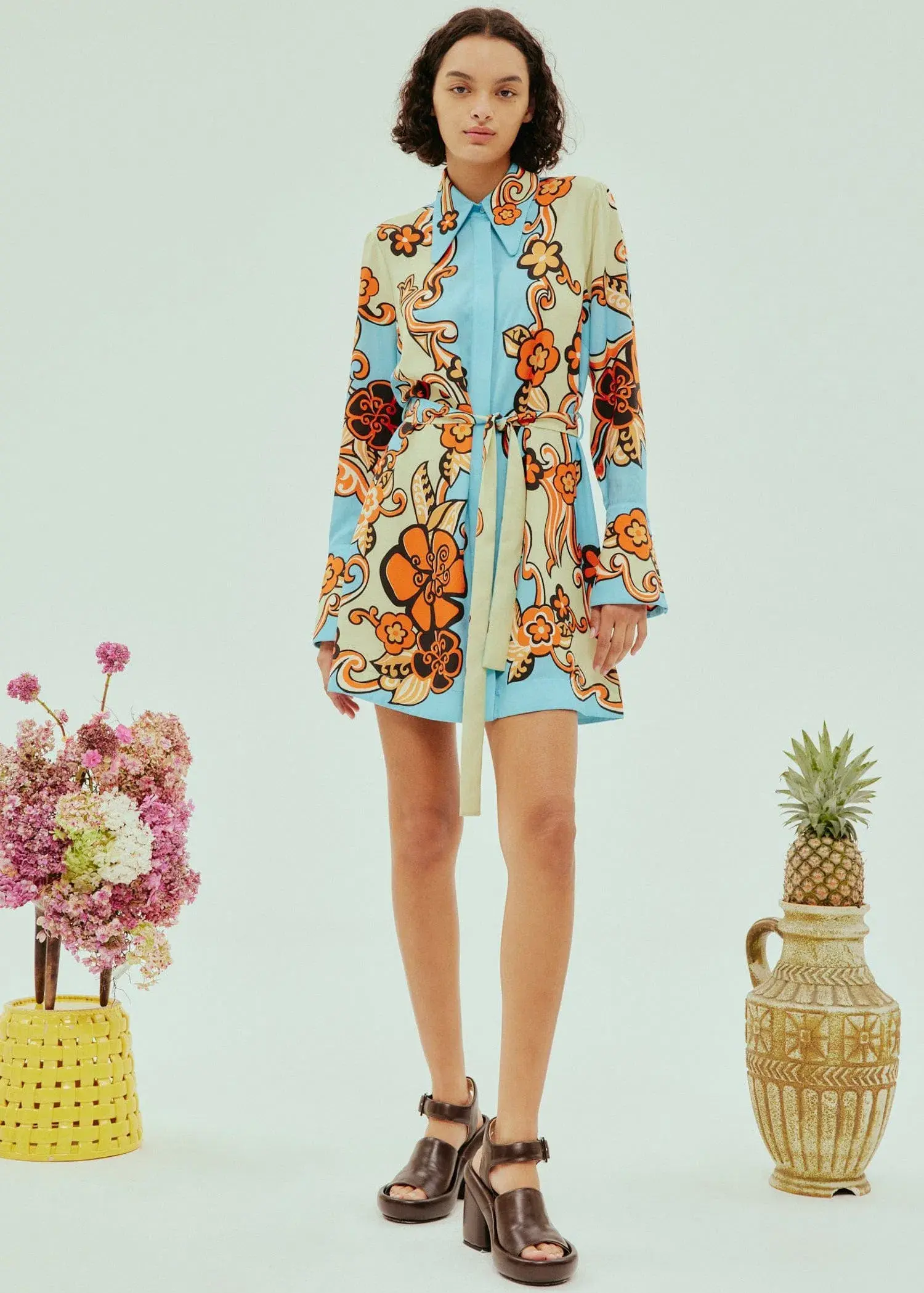 Alémais Ondine Mini Dress Print Size 14 - Image 1