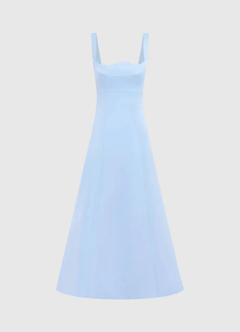 Leo Lin Odette Midi Dress in Sky Blue  Size 6 for rent on The Volte - main image