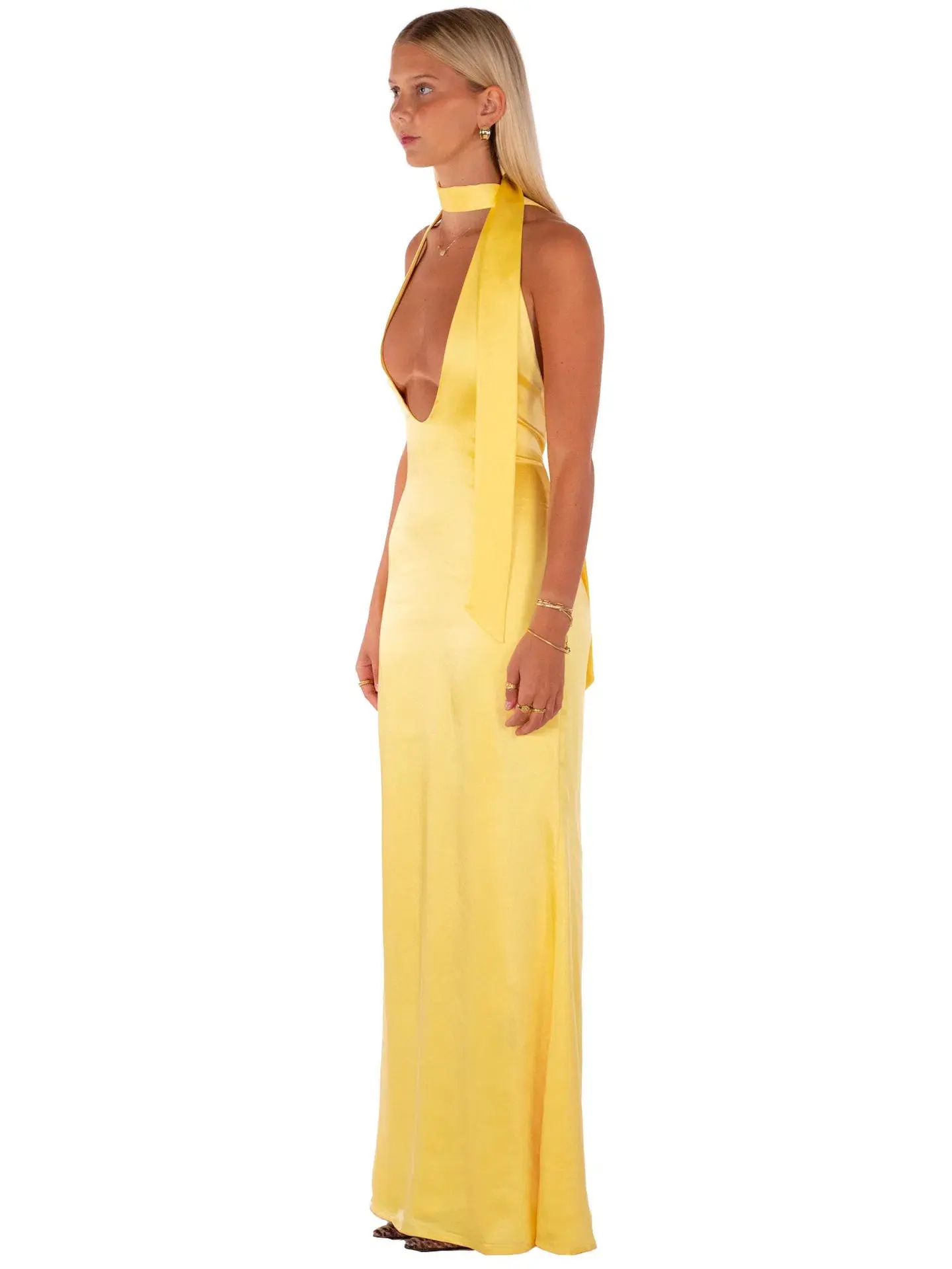 I Am Delilah Margot Maxi Dress Daffodil Yellow Size XS / AU 6 - Image 2