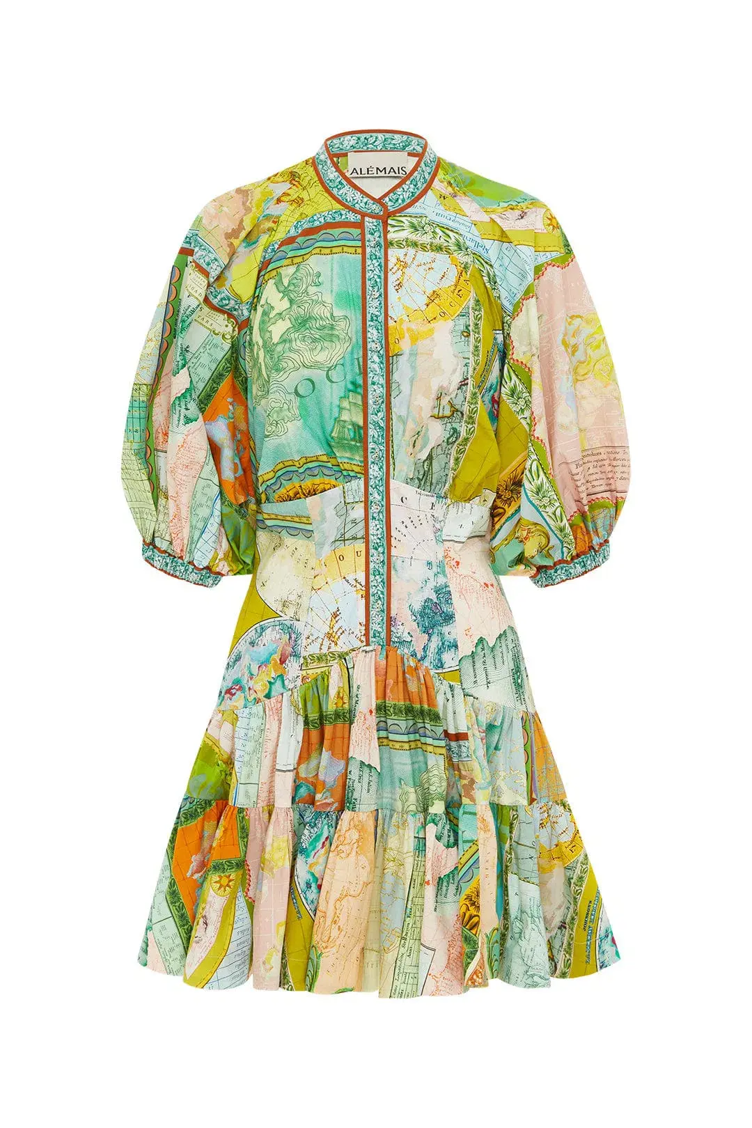 Alemais Atlas Mini Dress Multi Size 8 - Image 4