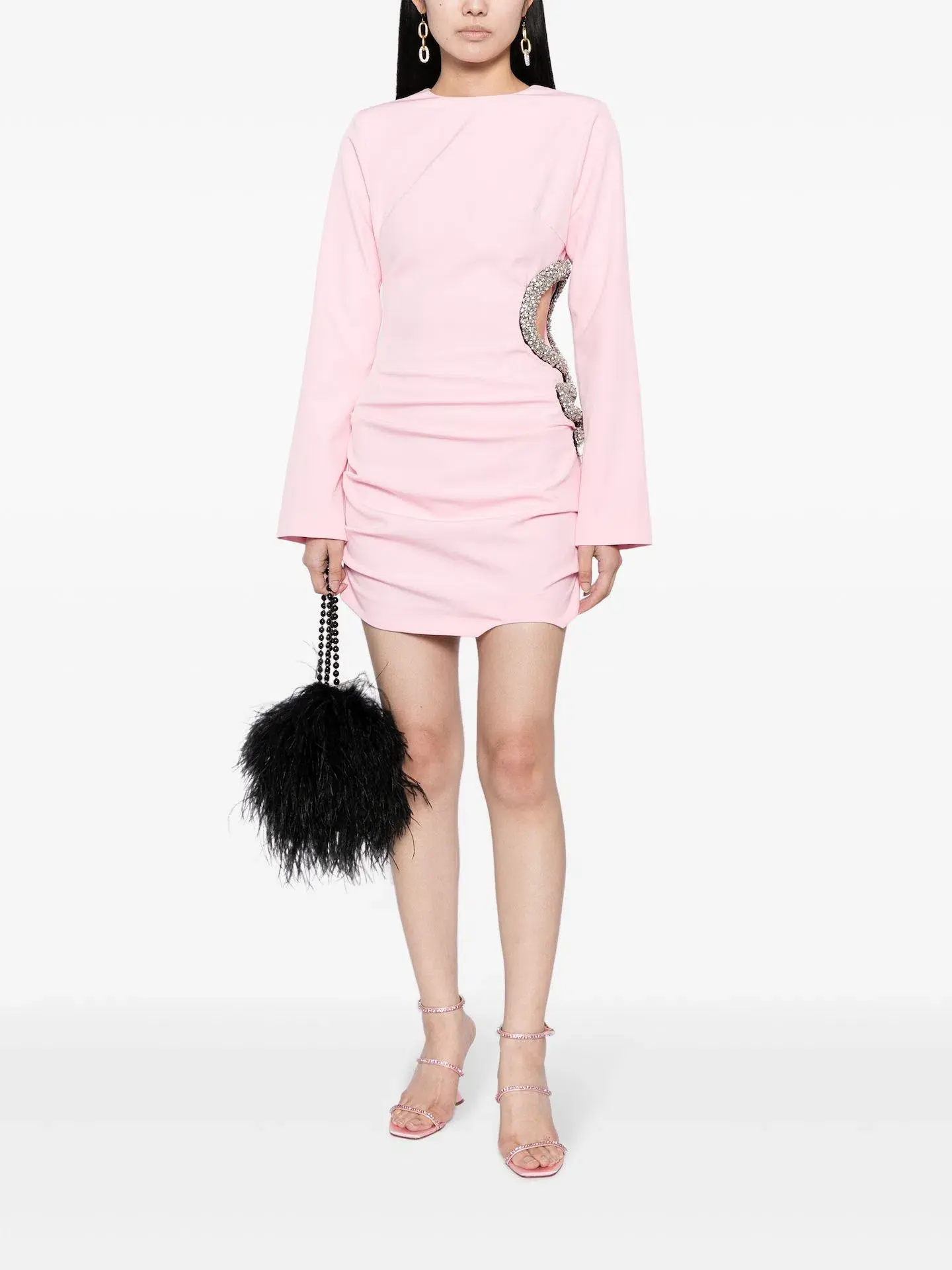 Rachel Gilbert Farley Mini Dress in Light Pink Size 2 / AU 10 - Image 2