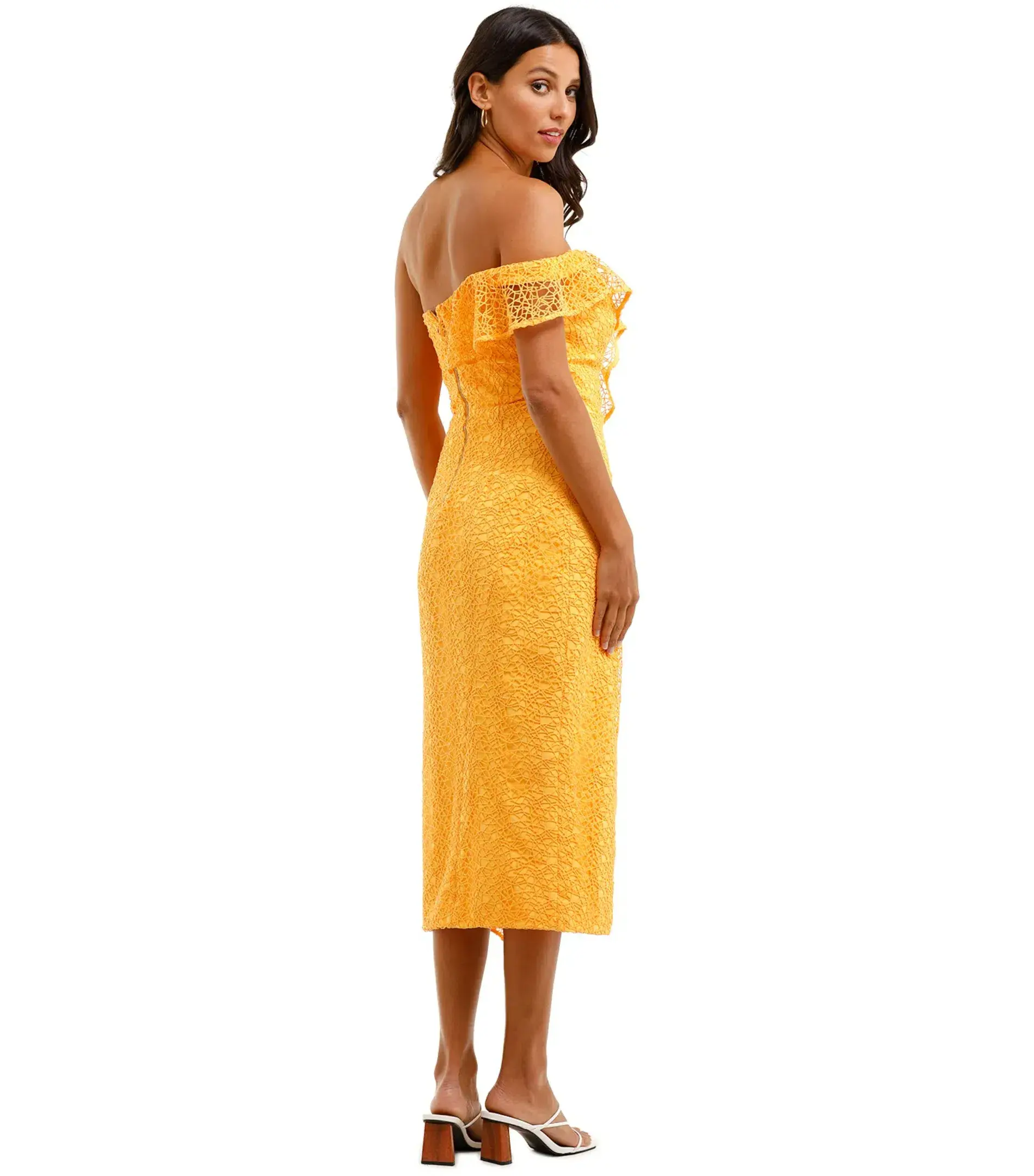 Rebecca Vallance Baha Dress Yellow Size AU 6 - Image 3