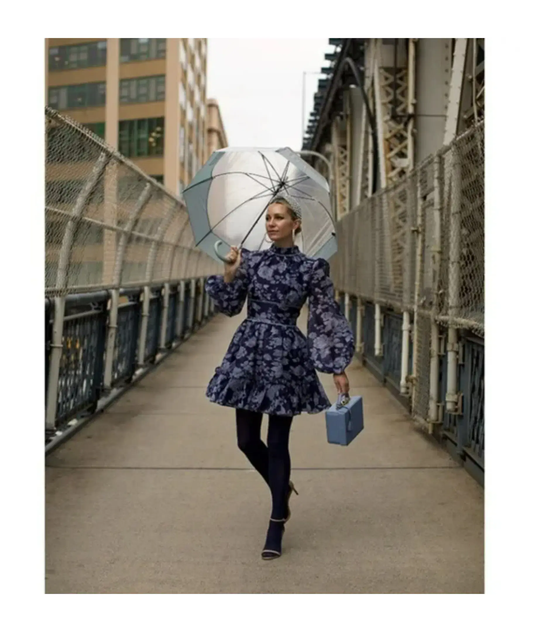 Keepsake the Label Halo Mini Dress Blue Floral Size XXS / AU 4 - Image 1