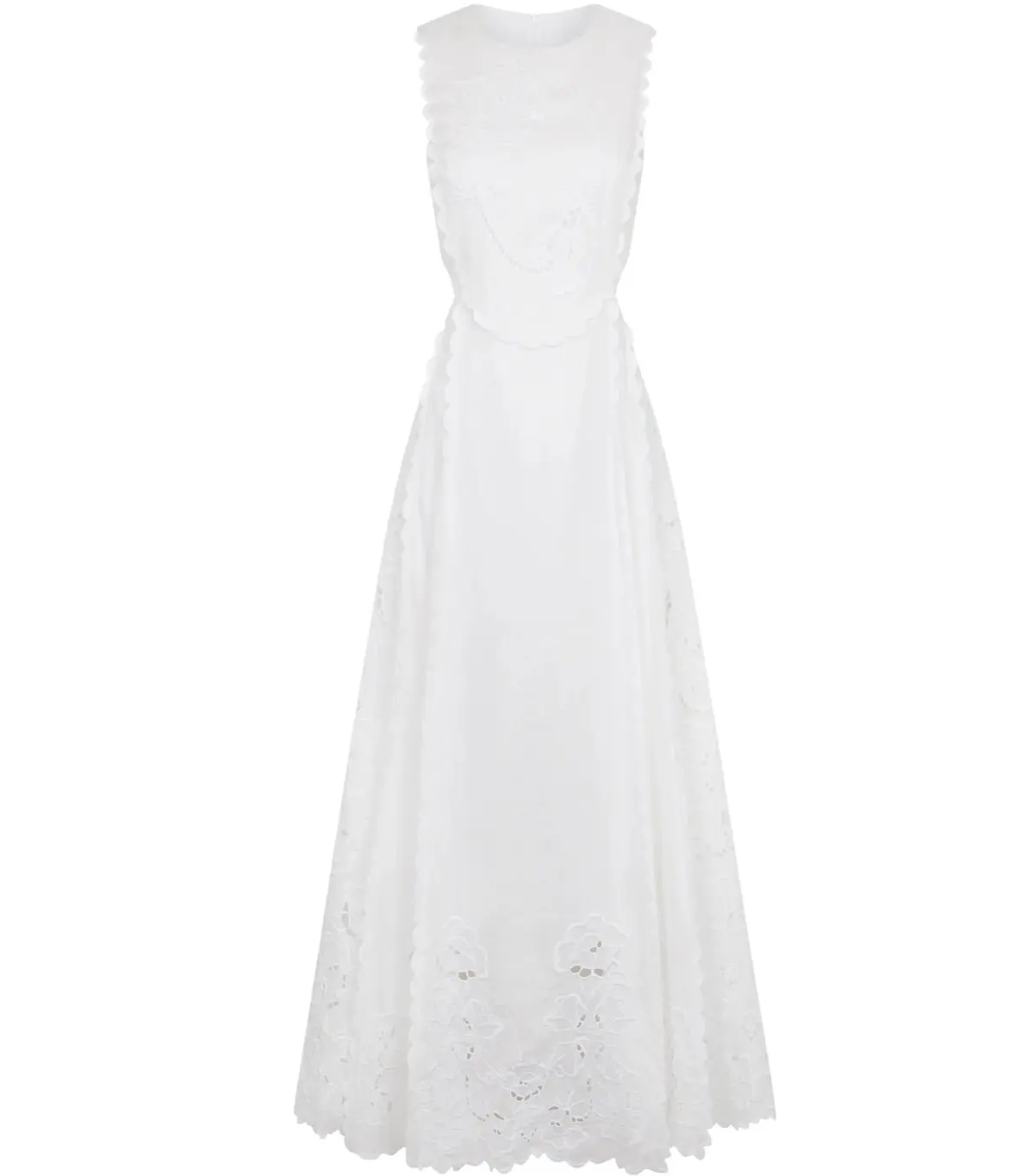 Lovaan Amelia Cutwork Embroidered Dress White Size AU 10 - Image 5